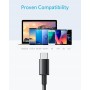 Anker cable usb c, paquete de 2 cable USB-C a USB-A, Cable usb 2.0 de Nylon, para iPhone 16, 16 Plus, 16 Pro, 16 Pro Max,