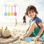 MOLUCKFU 4piezas Juguetes De Playa para Niño Niña De Palas De Creativas para Nieve para Diversión Al Aire y Actividades