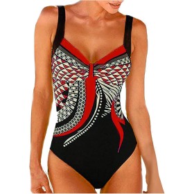 uxxnjfg Bañador Natacion Mujer Traje de Baño Sexy 2024 Reductores Barriga Swimsuit Estampado Flores Bañadores Brasileño Bañador