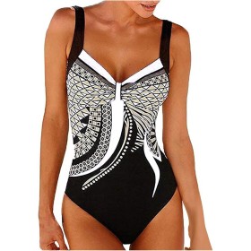 uxxnjfg Bañador Natacion Mujer Traje de Baño Sexy 2024 Reductores Barriga Swimsuit Estampado Flores Bañadores Brasileño Bañador