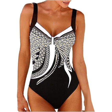 uxxnjfg Bañador Natacion Mujer Traje de Baño Sexy 2024 Reductores Barriga Swimsuit Estampado Flores Bañadores Brasileño Bañador