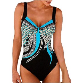 uxxnjfg Bañador Natacion Mujer Traje de Baño Sexy 2024 Reductores Barriga Swimsuit Estampado Flores Bañadores Brasileño Bañador