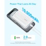 Anker Zolo Power Bank magnético, batería externa inalámbrico compacto de 10 000 mAh con carga rápida de 30 W, cargador duradero