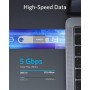 Anker Adaptador USB C (paquete de 2), adaptador USB C a USB de alta velocidad de transferencia de datos, adaptador USB-C a USB