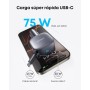 Anker Cargador Coche Cargador USB C 75W, Cargador Mechero Rápido Tipo-C Ultra Compacto con Cable Retráctil, Adaptador de Coche
