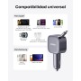 Anker Cargador Coche Cargador USB C 75W, Cargador Mechero Rápido Tipo-C Ultra Compacto con Cable Retráctil, Adaptador de Coche