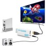 norrberg Full HD 1080P Wii a HDMI compatible con Wii2HDMI, convertidor de audio de 3,5 mm para pantalla de monitor de PC HDTV
