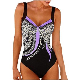uxxnjfg Bañador Natacion Mujer Traje de Baño Sexy 2024 Reductores Barriga Swimsuit Estampado Flores Bañadores Brasileño Bañador