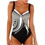 uxxnjfg Bañador Natacion Mujer Traje de Baño Sexy 2024 Reductores Barriga Swimsuit Estampado Flores Bañadores Brasileño Bañador