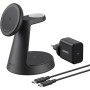 Anker MagGo Cargador Inalámbrico iPhone 3 en 1 con MagSafe 15W(Soporte de Carga), Cargador Magnético con Certificación Qi2, para