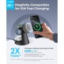 Anker MagGo Cargador Inalámbrico iPhone 3 en 1 con MagSafe 15W(Soporte de Carga), Cargador Magnético con Certificación Qi2, para