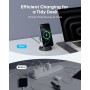 Anker MagGo Cargador Inalámbrico iPhone 3 en 1 con MagSafe 15W(Soporte de Carga), Cargador Magnético con Certificación Qi2, para