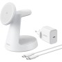 Anker MagGo Cargador Inalámbrico iPhone 3 en 1 con MagSafe 15W(Soporte de Carga), Cargador Magnético con Certificación Qi2, para