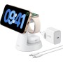 Anker MagGo Cargador Inalámbrico iPhone 3 en 1 con MagSafe 15W(Soporte de Carga), Cargador Magnético con Certificación Qi2, para