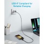 Anker cable usb c carga rapida, 310 cable usb c de 60W y 3A, cargador de carga rápida para iPhone 16/15, Samsung Galaxy S22,