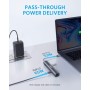 Anker PowerExpand - Adaptador Ethernet USB-C 6 en 1, concentrador Ethernet PD, 65 PD, HDMI 4K, Ethernet de 1 Gbps, Datos USB-C,