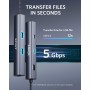 Anker PowerExpand - Adaptador Ethernet USB-C 6 en 1, concentrador Ethernet PD, 65 PD, HDMI 4K, Ethernet de 1 Gbps, Datos USB-C,