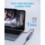 Anker PowerExpand - Adaptador Ethernet USB-C 6 en 1, concentrador Ethernet PD, 65 PD, HDMI 4K, Ethernet de 1 Gbps, Datos USB-C,