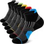 Niofind Calcetines Tobilleros Hombre Mujer, Cortos Transpirables para Deporte, Running, Ciclismo, Algodón 6 Pares 43-46 37-42