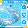 Flotador Hinchable en Forma de corazón, Anillos de natación inflables, 120 cm de diámetro Anillo de natación Transparente, para