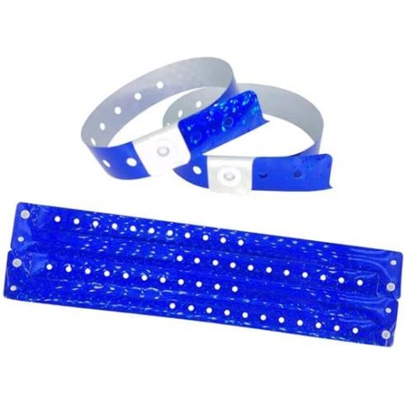iboo - 100 Pulseras de Plástico Vinilo verde neón para Eventos Festivales – Ideal para la seguridad - 25 x 1,6 cm