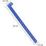 iboo - 100 Pulseras de Plástico Vinilo verde neón para Eventos Festivales – Ideal para la seguridad - 25 x 1,6 cm
