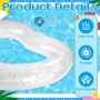 Flotador Hinchable en Forma de corazón, Anillos de natación inflables, 120 cm de diámetro Anillo de natación Transparente, para