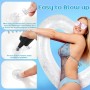 Flotador Hinchable en Forma de corazón, Anillos de natación inflables, 120 cm de diámetro Anillo de natación Transparente, para