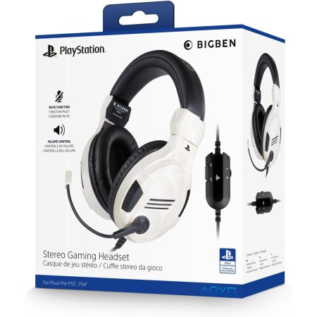 Sony - Auriculares Gaming Stereo, color Blanco (PS 4) - Compatible con PS5