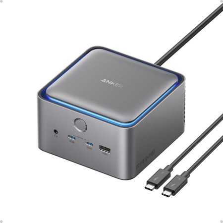 Anker Prime TB5 Docking Station, 14 Ports Thunderbolt 5 Docking Station with 140W MAX Charging, 120Gbps MAX Transfer Ambient LED