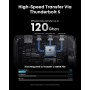 Anker Prime TB5 Docking Station, 14 Ports Thunderbolt 5 Docking Station with 140W MAX Charging, 120Gbps MAX Transfer Ambient LED