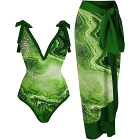 uxxnjfg Bañador Natacion Conjunto Mujer Vestir Dos Piezas Verano Sexy Reductores Barriga Swimsuit Estampado Flores Bañador