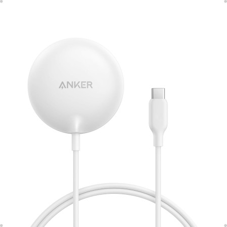 Anker Zolo Cargador Inalámbrico iPhone Magnético 15W, con Certificación Qi2, base de Carga Inalámbrica Compatible con MagSafe,