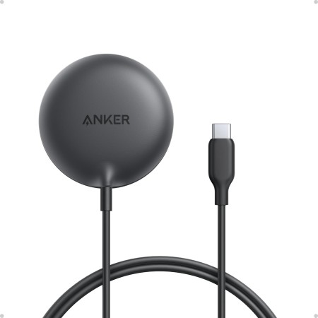 Anker Zolo Cargador Inalámbrico iPhone Magnético 15W, con Certificación Qi2, base de Carga Inalámbrica Compatible con MagSafe,