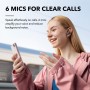 soundcore by Anker Liberty 4 NC Auriculares Inalambricos Bluetooth, 98,5% Reducción del Ruido, Cancelación Ruido Adaptable a