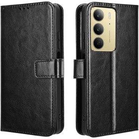 Heioloo Funda para Realme C75 4G/realme 14x 5G Carcasa PU Cuero Magnética con Soporte y Cartera para Tarjetas [Anti-arañazos]