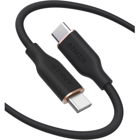 Anker PowerLine III Flow, Cable de carga USB-C 100 W 180 cm, cable tipo C, compatible con iPhone 16, 16 Plus/Pro/Pro Max,