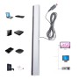 Barra de sensores para Wii, Barra de sensores de Rayos Infrarrojos con Cable Receptor con Cable y Soporte para Consola Wii