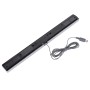 Barra de sensores para Wii, Barra de sensores de Rayos Infrarrojos con Cable Receptor con Cable y Soporte para Consola Wii