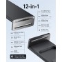 Anker 675 Estación de Acoplamiento USB-C (12 en 1) con Puertos de 10 Gbps, Pantalla HDMI 4K a 60 Hz, Base de Carga Inalámbrica,