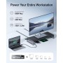 Anker 675 Estación de Acoplamiento USB-C (12 en 1) con Puertos de 10 Gbps, Pantalla HDMI 4K a 60 Hz, Base de Carga Inalámbrica,