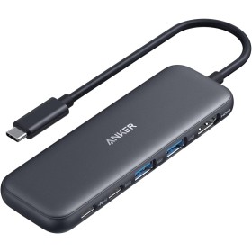 Anker Hub USB C, 332 Hub USB 5 en 1 con Pantalla HDMI 4K, Puerto de Datos de 5 Gbps y 2 Puertos USB-A para MacBook Pro, Air,