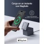 Anker MagGo Cargador Inalambrico iPhone Cubo 3 en 1 con MagSafe 15W, Potencia de Carga Máxima Inalámbrica, Compatible con iPhone