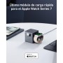 Anker MagGo Cargador Inalambrico iPhone Cubo 3 en 1 con MagSafe 15W, Potencia de Carga Máxima Inalámbrica, Compatible con iPhone