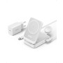 Anker MagGo Cargador Inalámbrico iPhone 3 en 1 con MagSafe 15W, Cargador Magsafe Soporte de Carga Certificado Qi2, iPhone