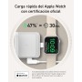Anker MagGo Cargador Inalámbrico iPhone 3 en 1 con MagSafe 15W, Cargador Magsafe Soporte de Carga Certificado Qi2, iPhone