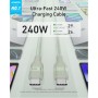 Anker Cable USB C a USB C Trenzado Reciclado de 240 W, Cable de Carga Rápida con Cargador de Tipo C para iPhone 16/16 Pro/16