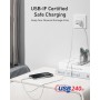 Anker Cable USB C a USB C Trenzado Reciclado de 240 W, Cable de Carga Rápida con Cargador de Tipo C para iPhone 16/16 Pro/16