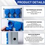 Distribuidor de pared, 6 x 230 V, 16 A, distribuidor de corriente para construcción, distribuidor de corriente, IP44, cajas de