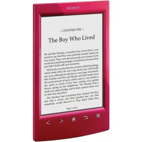 Sony Lector (PRS-T2/RC). Rot: Lector de Libros electrónicos Leichter con Pantalla táctil IR, W-LAN, Libro electrónico Integrado.